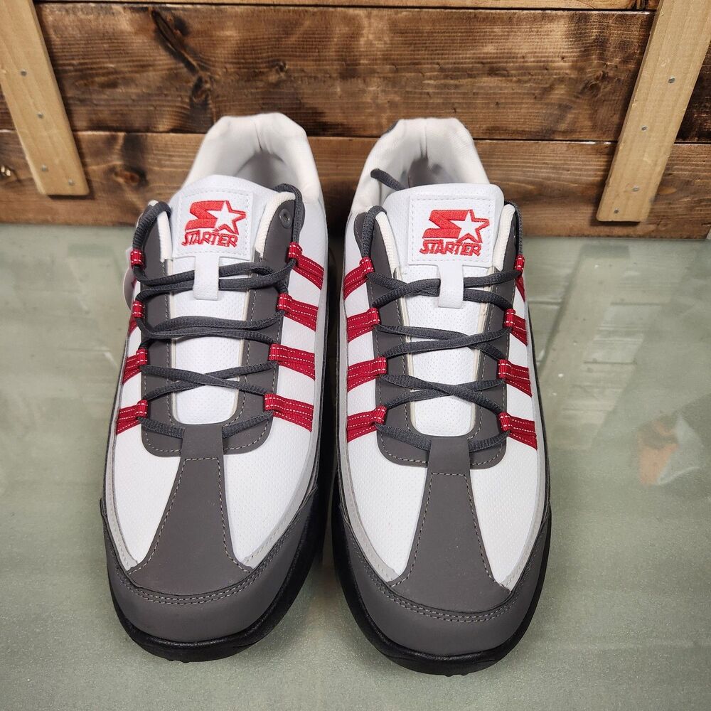 Starter Sneakers Mens Size 13 Gray Red Air Cushion Athletic Shoes